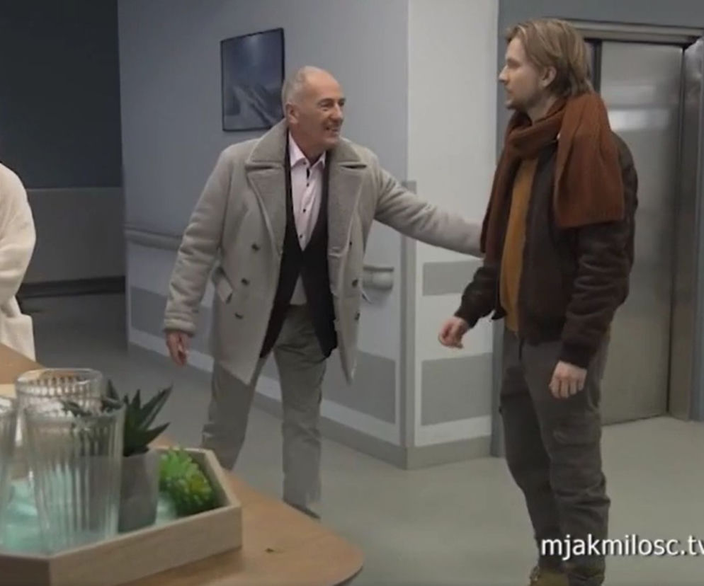 M jak miłość: Argasiński (Karol Strasburger), Łukasz (Jakub Józefowicz), Patrycja (Alżbieta lenska)