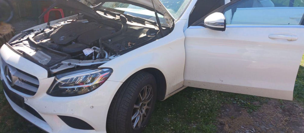 Drogie auta w dziupli. Na posesji w powiecie górowskim policjanci znaleźli skradzione osobówki 