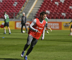 Trening reprezentacji Polski przed meczem ze Szwecją