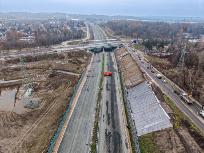 Budowa węzła Mistrzejowce na S7 w Krakowie