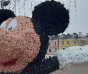 Bajkowa instalacja przed zamojski ratuszem