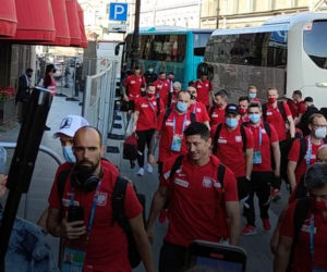 Reprezentacja Polski zameldowała się w hotelu w Petersburgu 