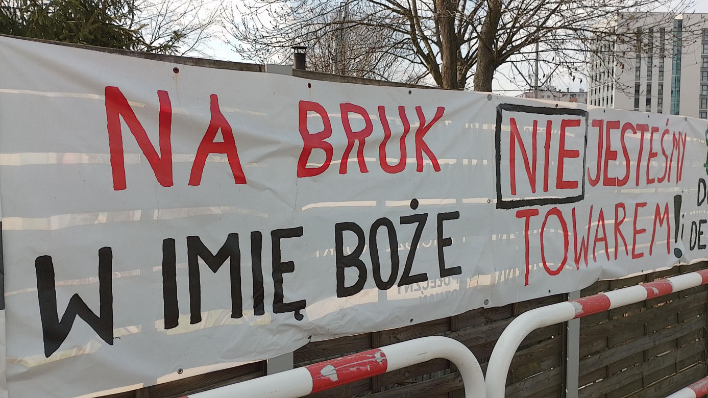 Protest mieszkańców Osiedla Maltańskiego w Poznaniu trwa