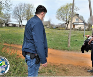 Pożar niedaleko Augustowa. Podejrzany o podpalenie patrzył jak płonie stodoła