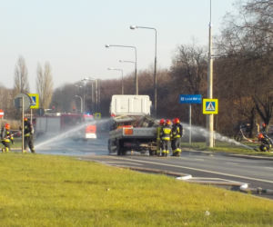 Zablokowana ul. Banacha. Rozszczelniły się butle z acetylenem!