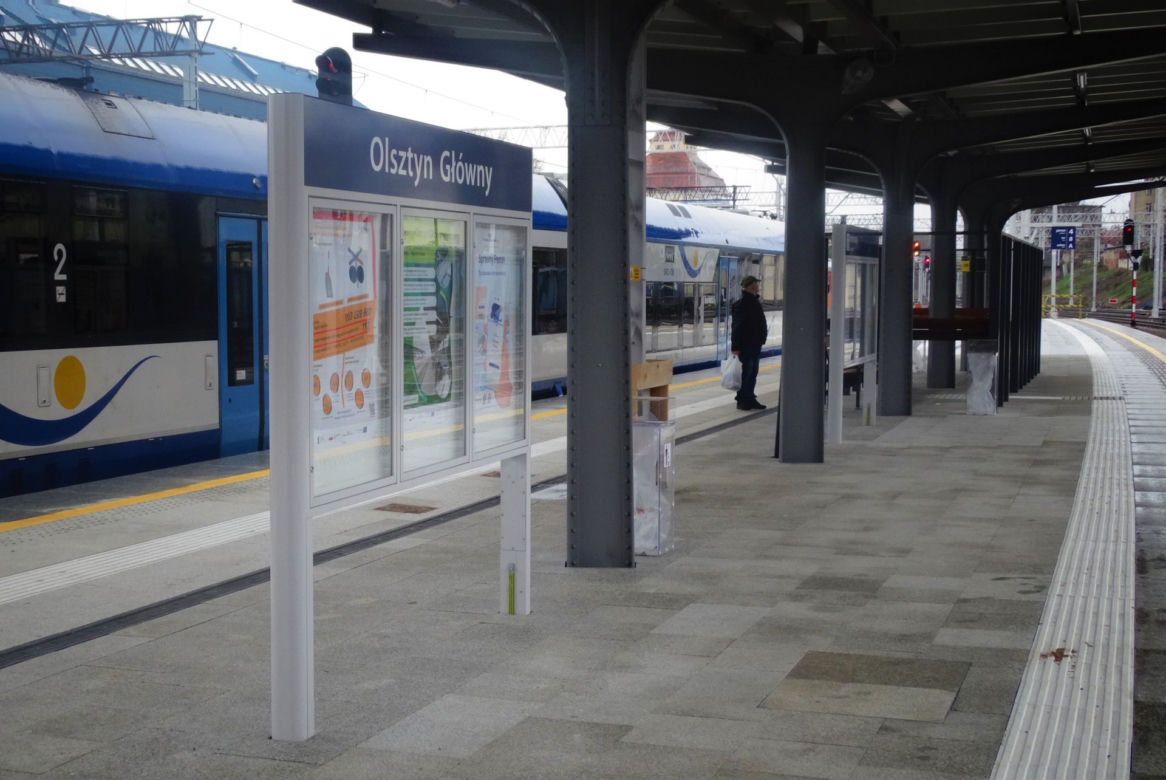 Nowy peron na stacji Olsztyn Główny gotowy. PKP pokazały zdjęcia