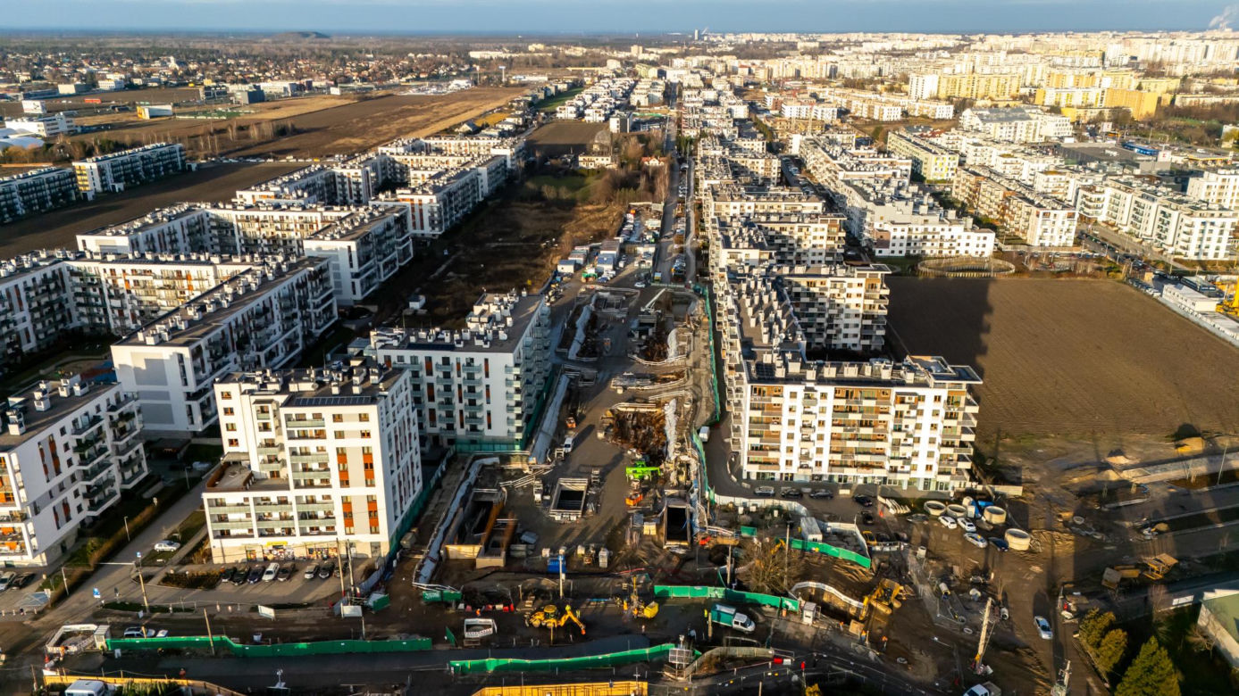 Budowa stacji Chrzanów w grudniu 2024