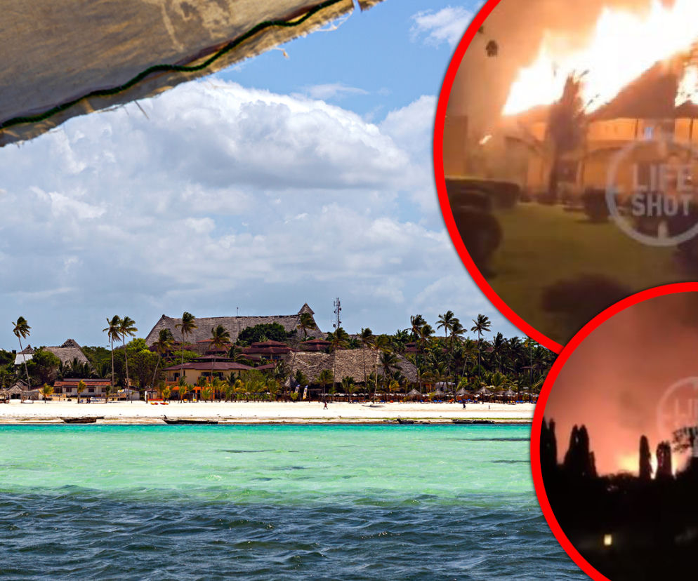 Pożar hoteli na Zanzibarze. Wśród gości Polacy  