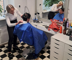 Joanna Senyszyn u fryzjera