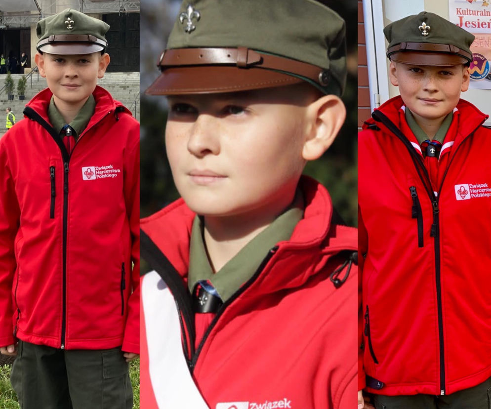 11-letni Filip ruszył na pomoc poszkodowanym w wypadku. Strażacy go nagradzają!