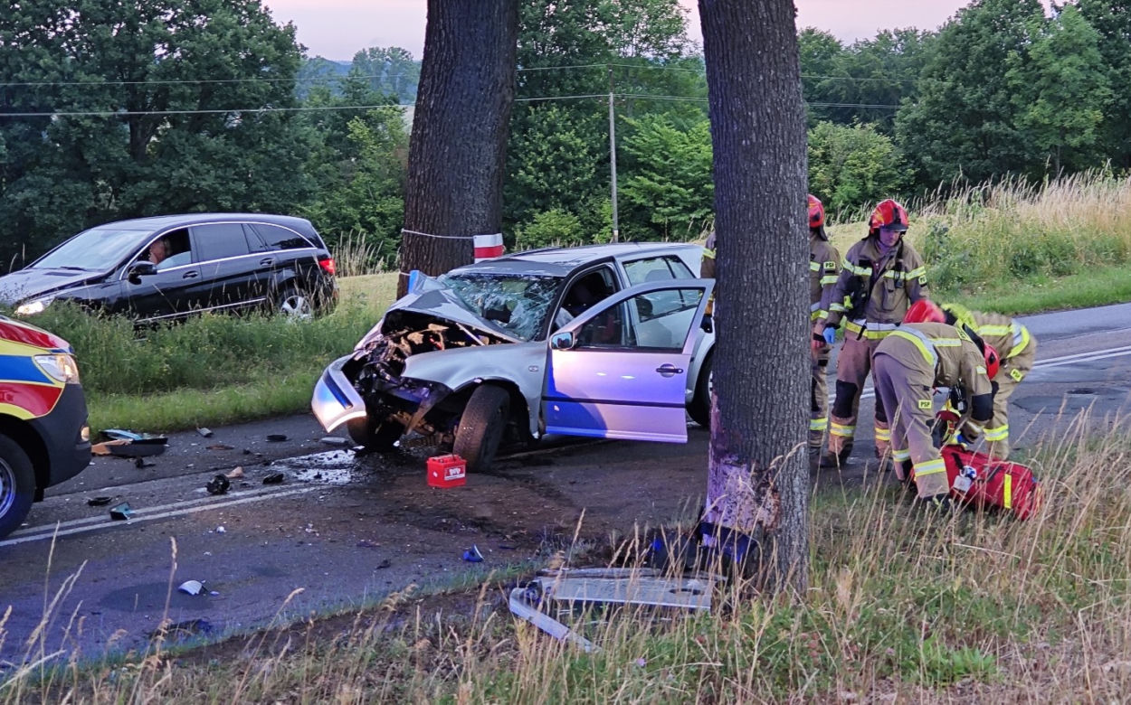 Wypadek w pobliżu Drawska Pomorskiego 
