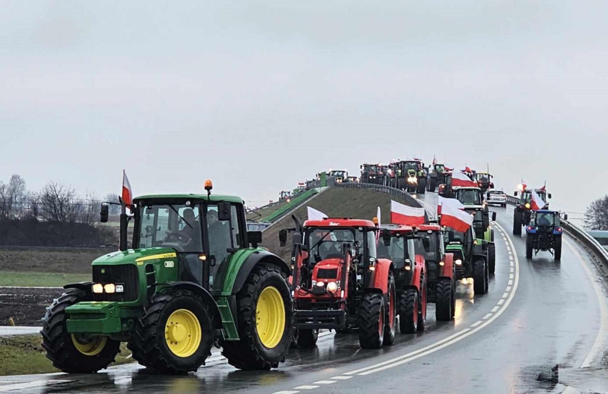 Protest rolników z Podkarpacia w Przeworsku