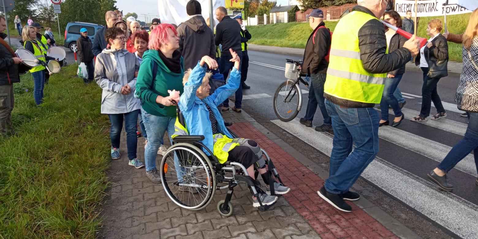 Wielki protest w Skawinie