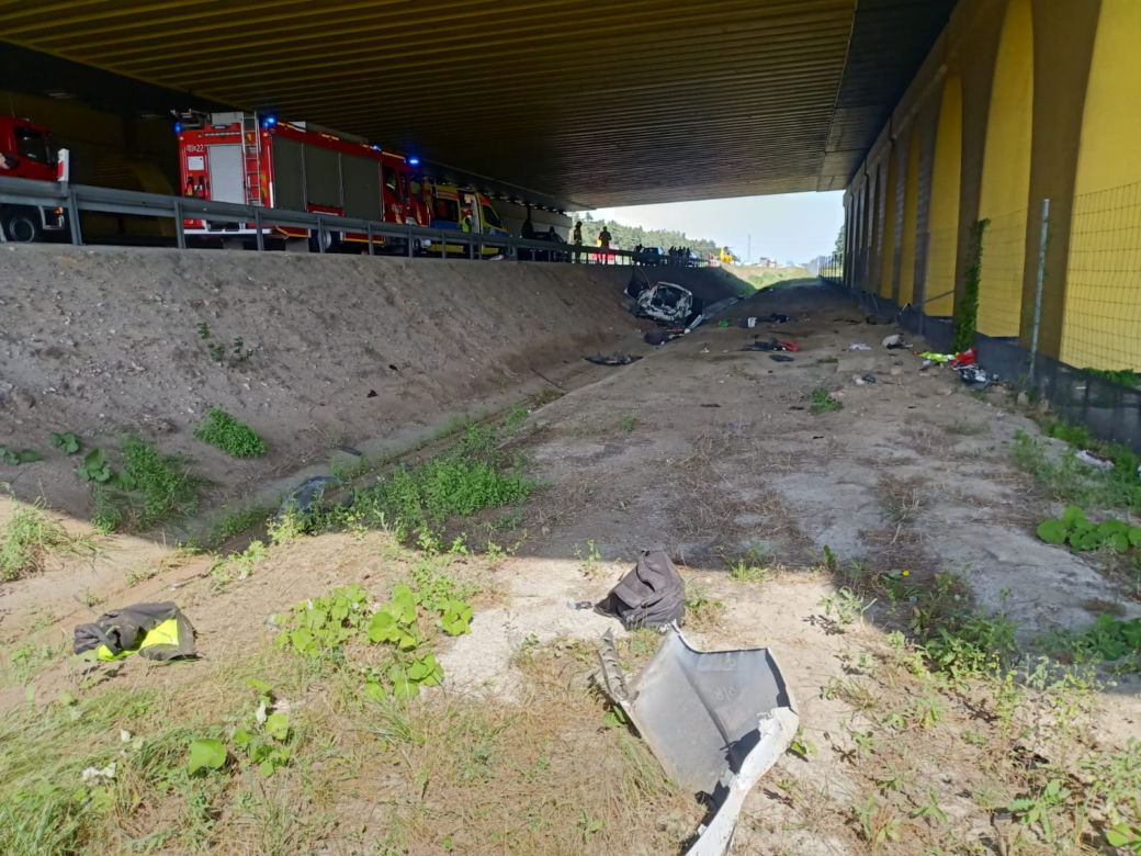Śmiertelny wypadek na autostradzie A4