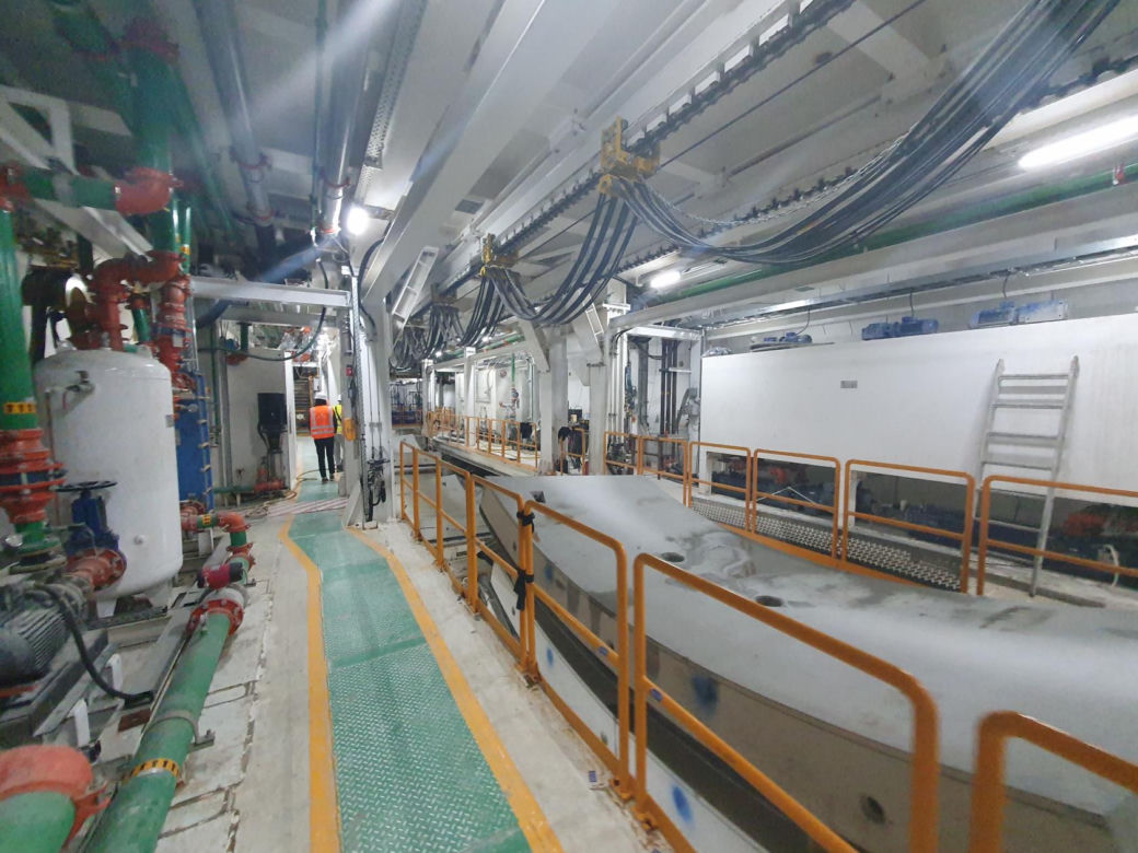 Budowa tunelu pod Świną - sierpień 2021