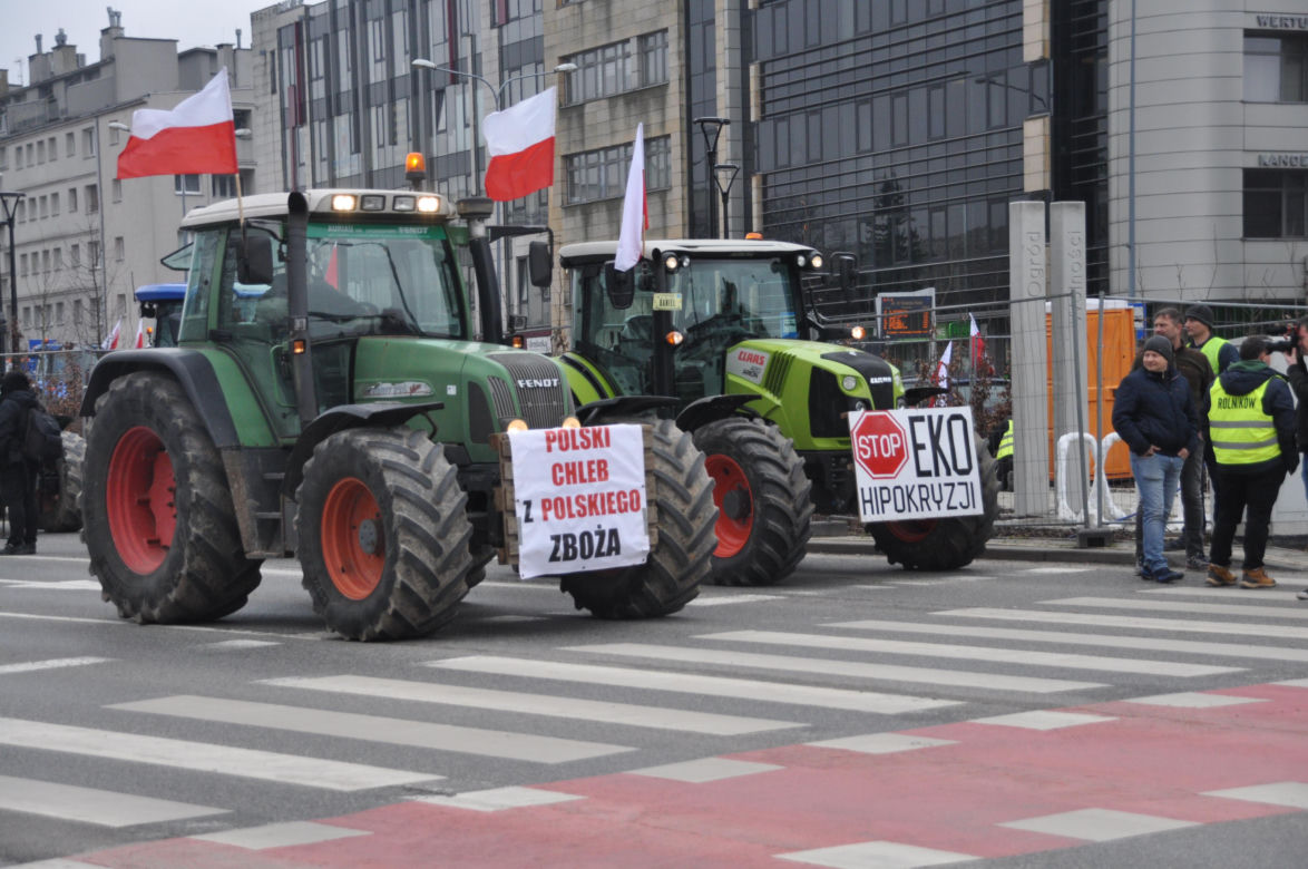 Strajk rolników w Kielcach. 14 marca 2024
