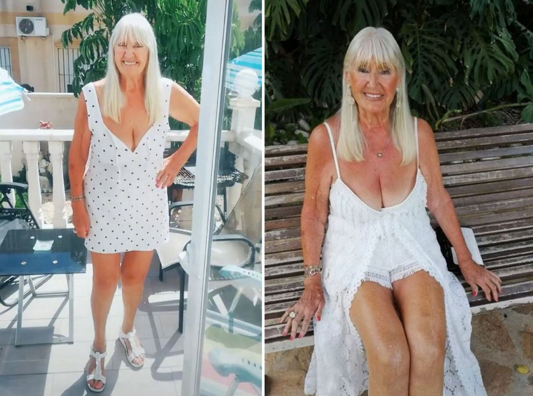 Ma 92 lata i chętnie pokazuje ciało.Joan Woodhouse uwielbia nosić bikini i krótkie sukienki