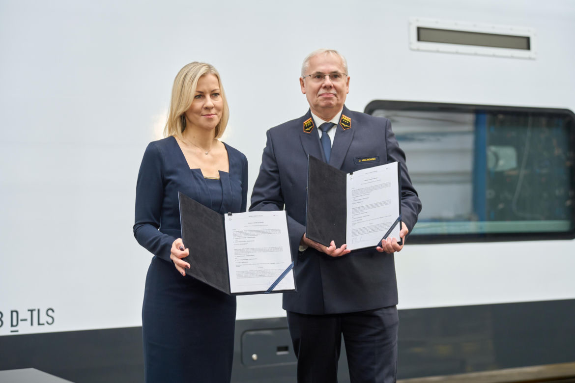 Podpisania kontraktu Alstom