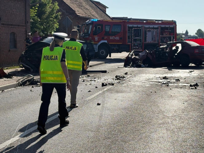 Koszmarny wypadek w Wilkowie Polskim. Poszkodowane małżeństwo z Leszna i ich 3-miesięczne dziecko