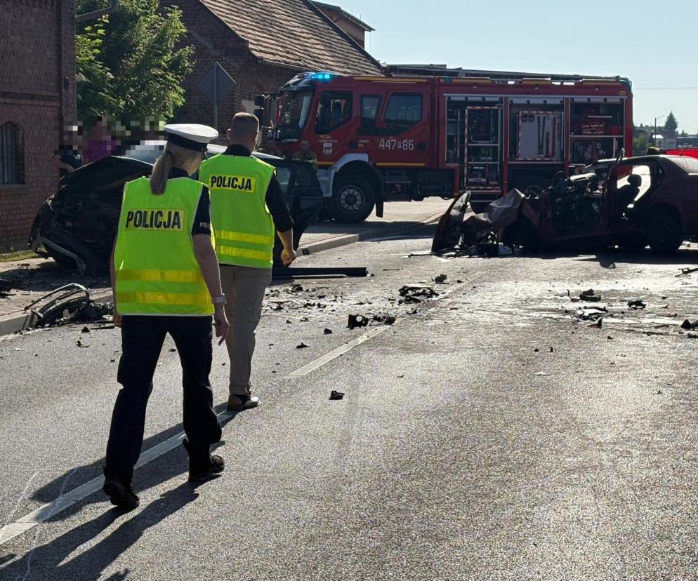 Koszmarny wypadek w Wilkowie Polskim. Poszkodowane małżeństwo z Leszna i ich 3-miesięczne dziecko