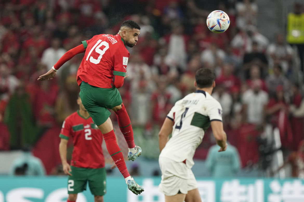 Youssef En-Nesyri. Skoczył na 278 cm przy golu