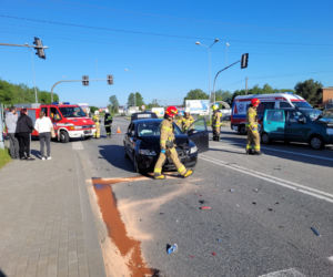 Wypadek na DK94 w Ładnej