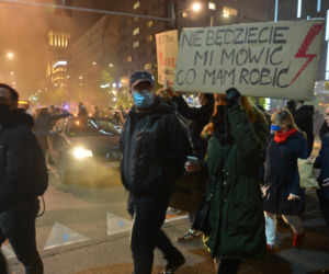 Protest kobiet w centrum Warszawy