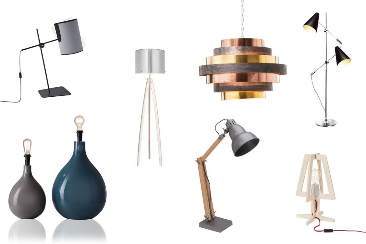 Klosze do lamp i lampy stołowe w kolorze