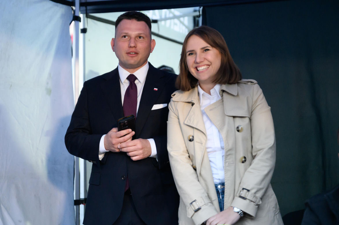 Wiec Sławomira Mentzena w Poznaniu