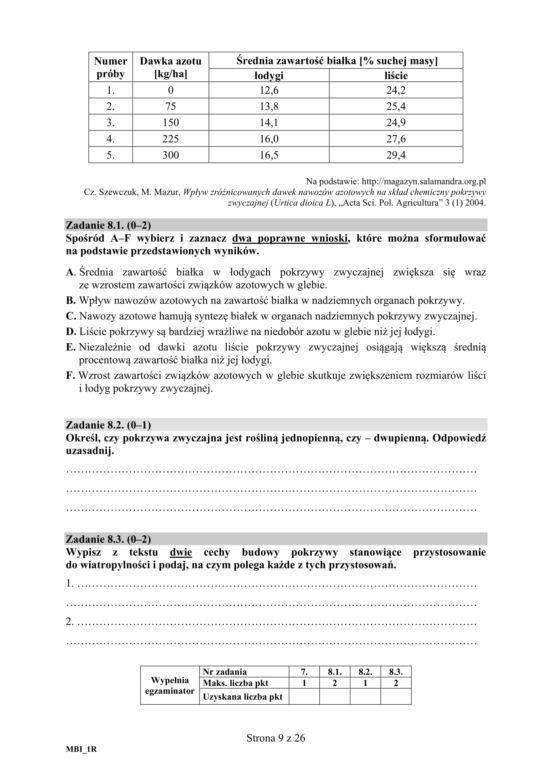 Matura 2020 ARKUSZE CKE z biologii POZIOM ROZSZERZONY 