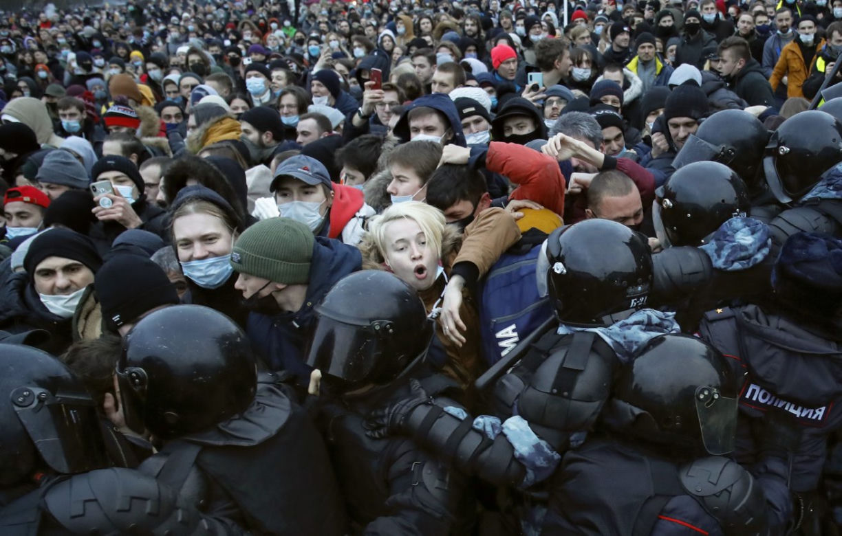 Protesty w Rosji po aresztowaniu Aleksieja Nawalnego