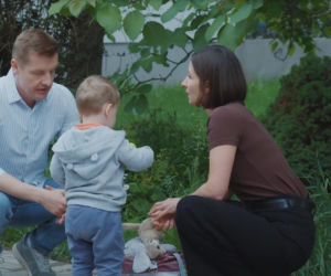 M jak miłość. Paweł (Rafał Mroczek), Antoś (Mikołaj Jankowski), Agnes (Amanda Mincewicz)
