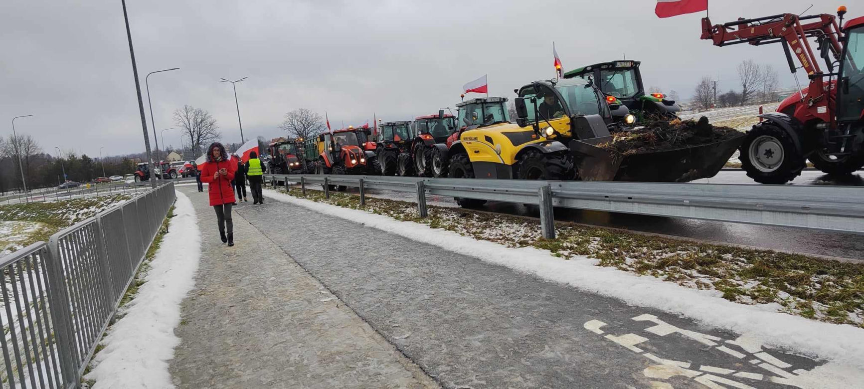 Protest rolników w Modliborzycach