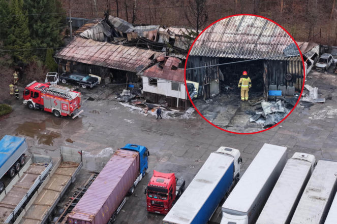 Potężny pożar hali w Warszawie. Wszystko spłonęło, zostały tylko zgliszcza