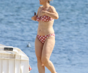Małgorzata Ohme na plaży