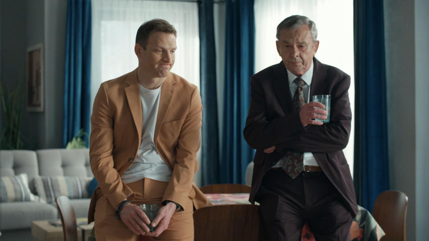 Barwy szczęścia, odc. 3280.  Czesław (Marian Jaskulski), Łukasz (Michał Rolnicki)