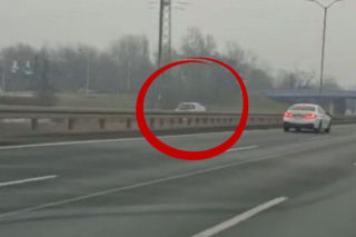 Groźny incydent na DTŚ. Kierowca jechał pod prąd w kierunku Katowic