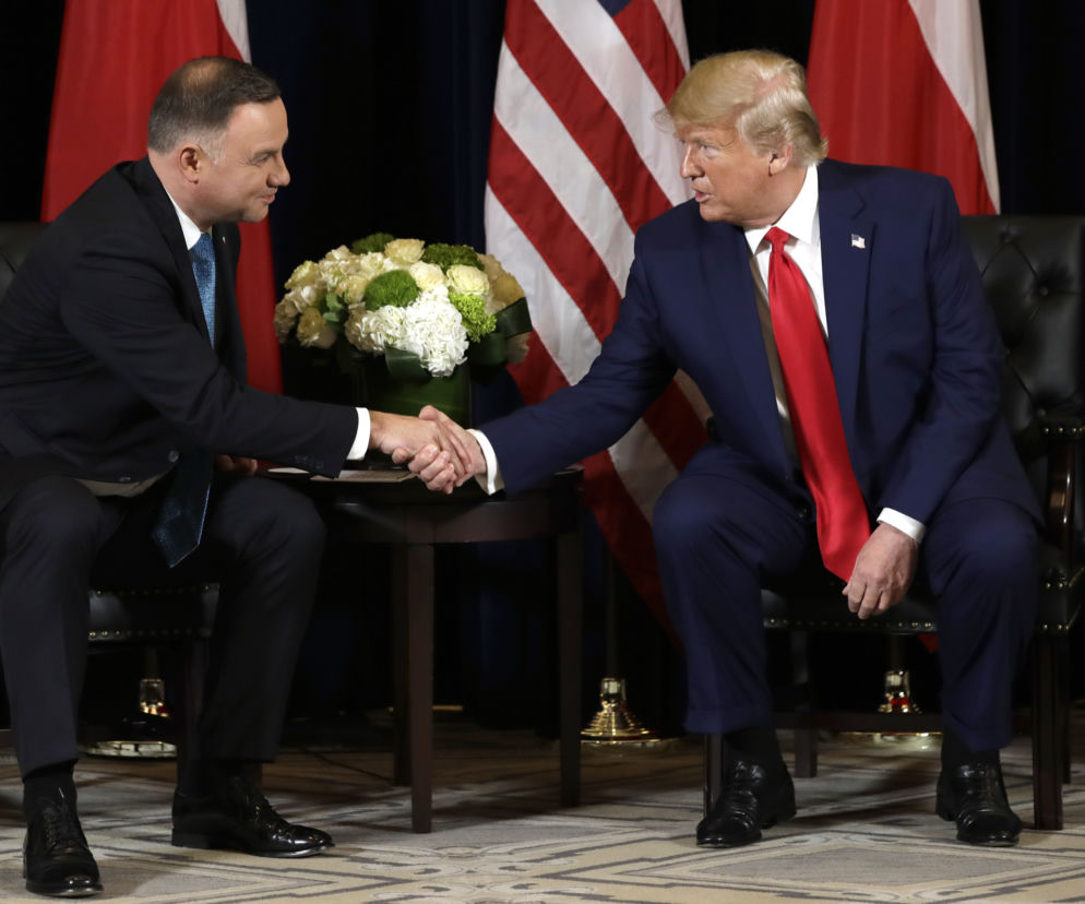 Prezydent Andrzej Duda spotkał się z Prezydentem Donaldem Trumpem