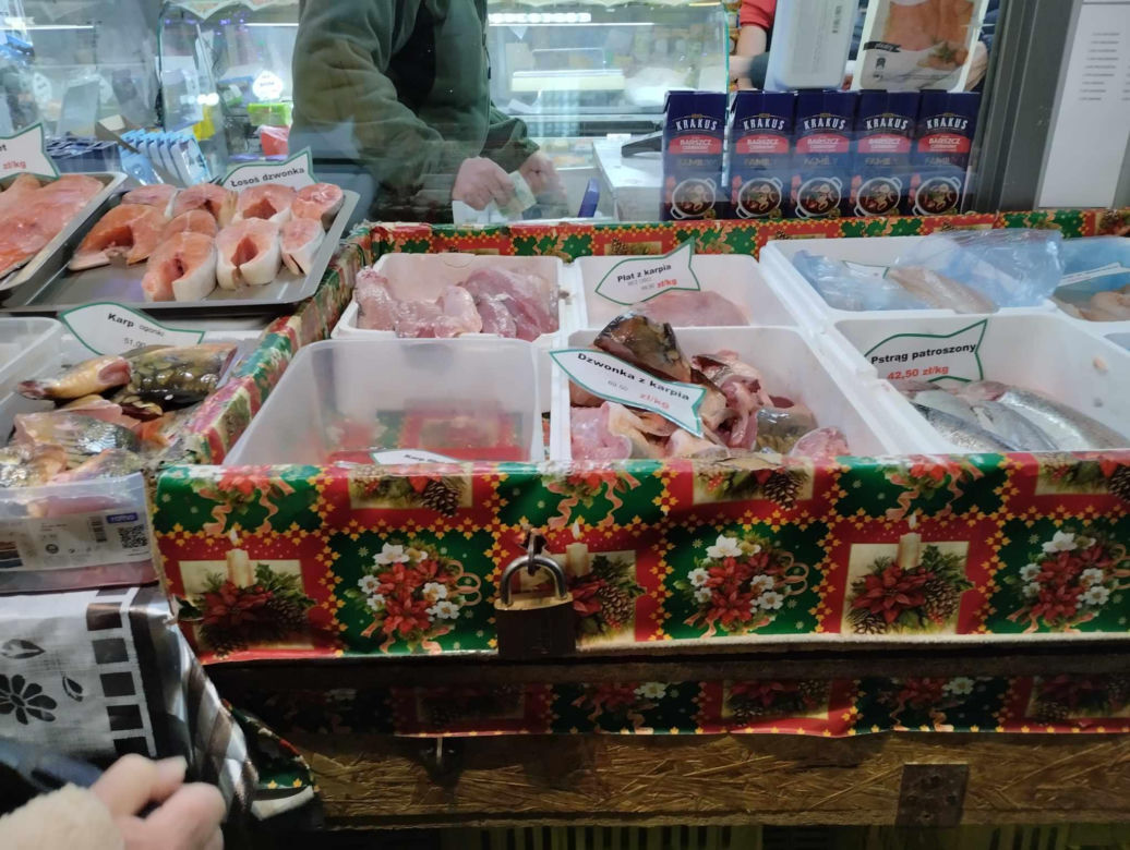 Ceny Karpia na bazarze Lotników i bazarze Wałbrzyska na Mokotowie