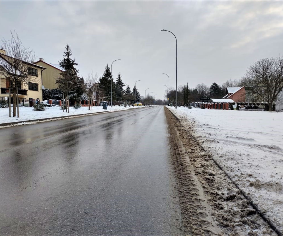 śnieg na ulicy