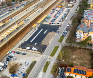 Budowa tymczasowej pętli autobusowej przy dworcu kolejowym w Otwocku