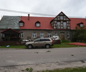 Skutki nawałnicy w okolicy Suszka