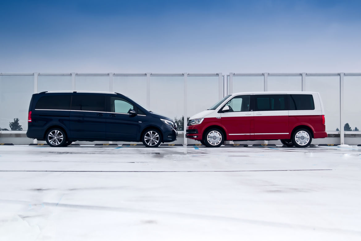 Volkswagen Multivan T6 Generation Six 2.0 BiTDI vs. Mercedes-Benz V250 Bluetec Avantgarde
