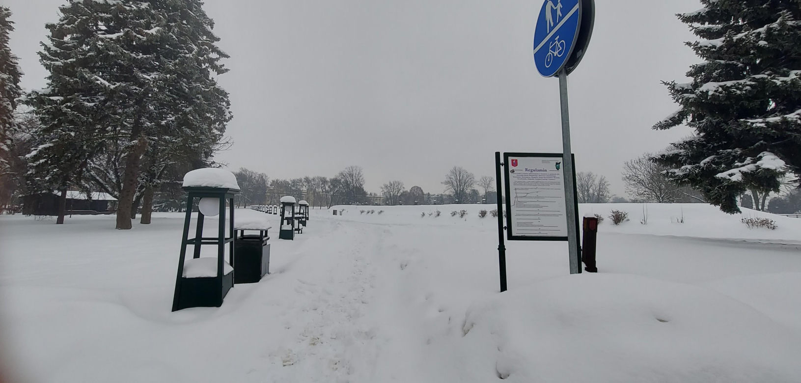 zima w Zamościu