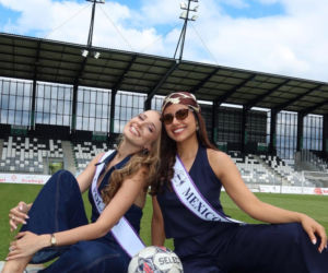 Miss Polski Oliwia Mikulska na stadionie i nie tylko