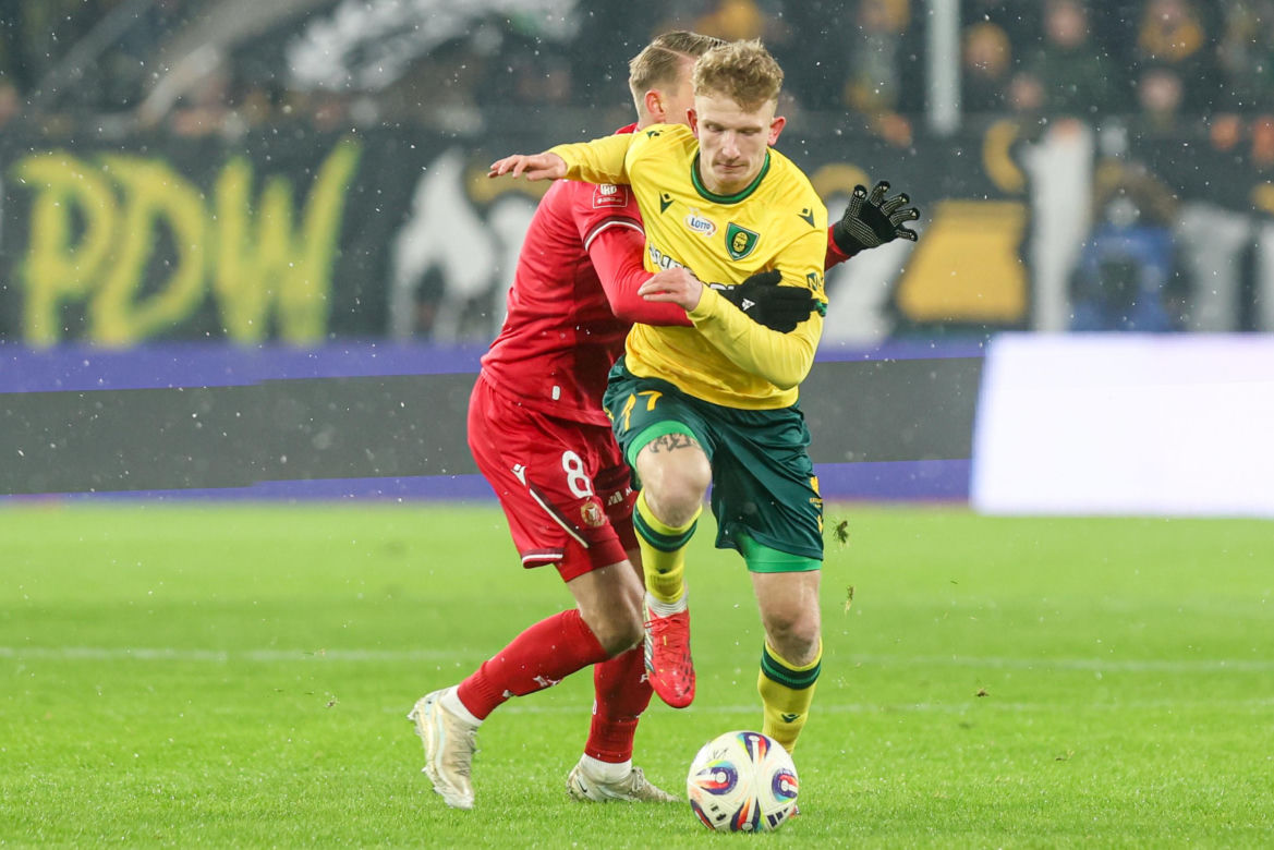GKS Katowice - Widzew Łódź, zdjęcia kibiców z meczu 20. kolejki PKO BP Ekstraklasy