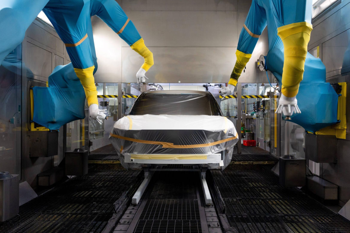 Produkcja Volvo EX30 w Gandawie