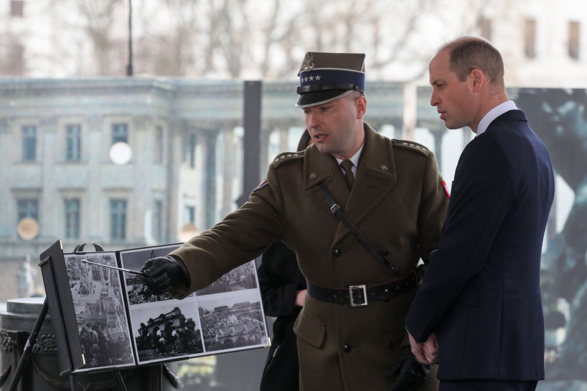 Książę William w Warszawie - drugi dzień wizyty
