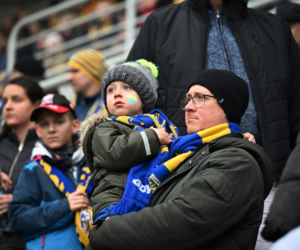 Arka Gdynia - Widzew Łódź: Zdjęcia kibiców i zawodników z meczu 25. kolejki PKO BP Ekstraklasy