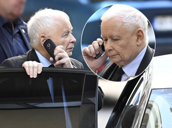 Kaczyński ma kultowy telefon komórkowy! Taki hicior, że głowa mała!